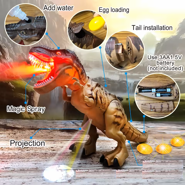 Dinosaurio Animado con Sonidos