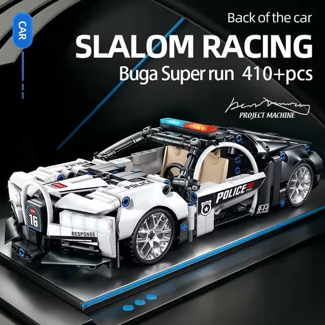 Auto Deportivo Armable Policía