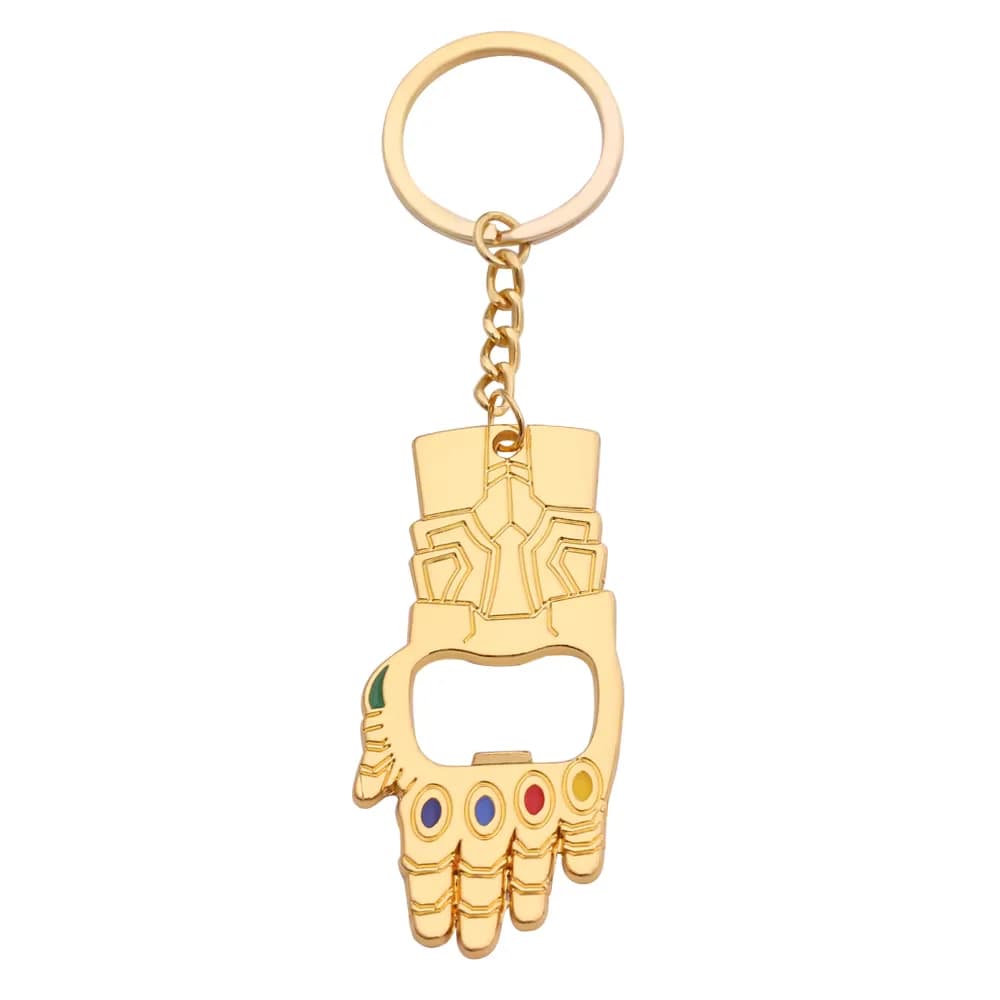 Llavero Destapador Guantelete de Thanos Metálico - Accesorio Marvel Vengadores de Colección